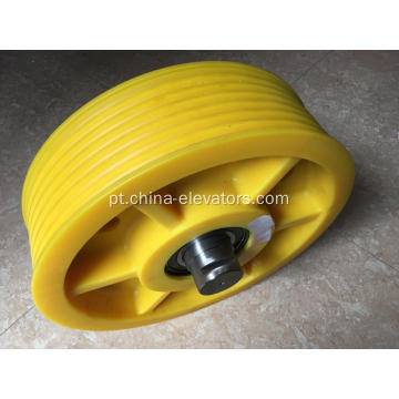 Polia superior do carro de 400 mm 400 * 7 * 8 para elevadores ThyssenKrupp